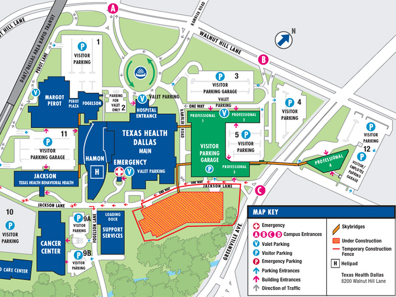 Texas Health Dallas Campus Map