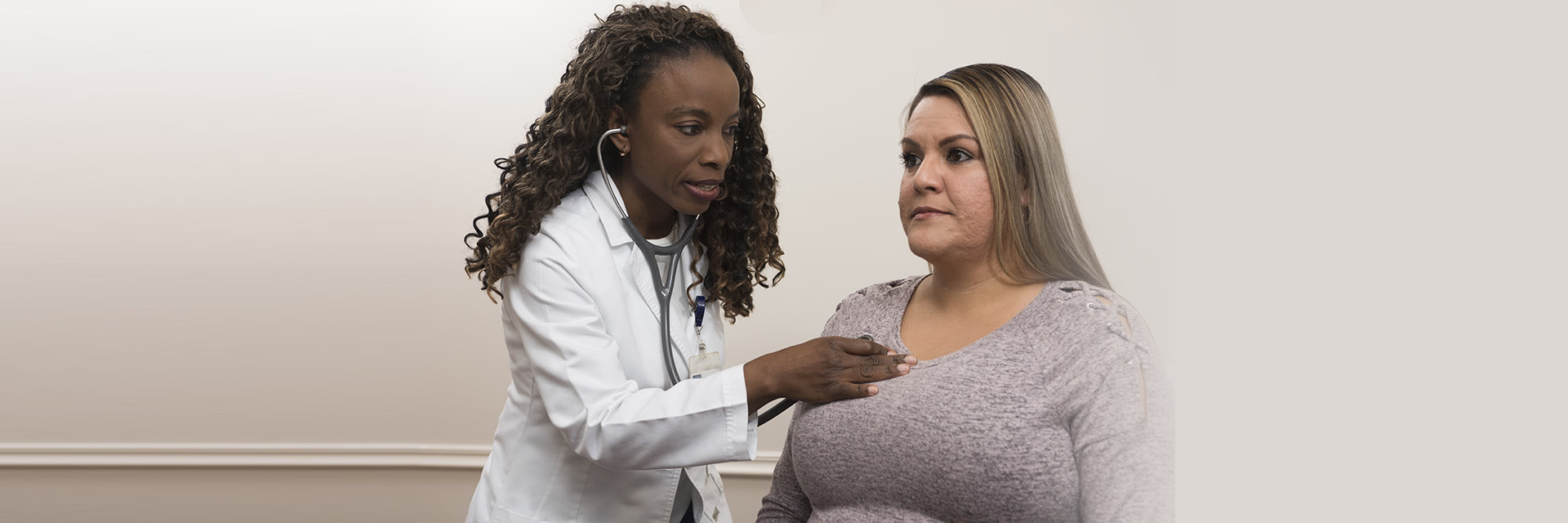 Doctor with patient