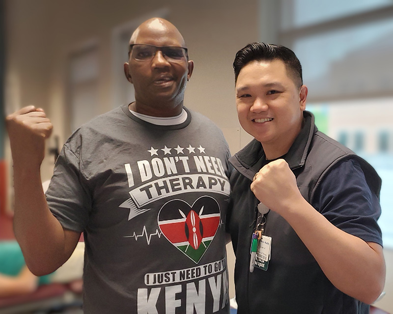 Abraham Kirwa and Bryan Anderson