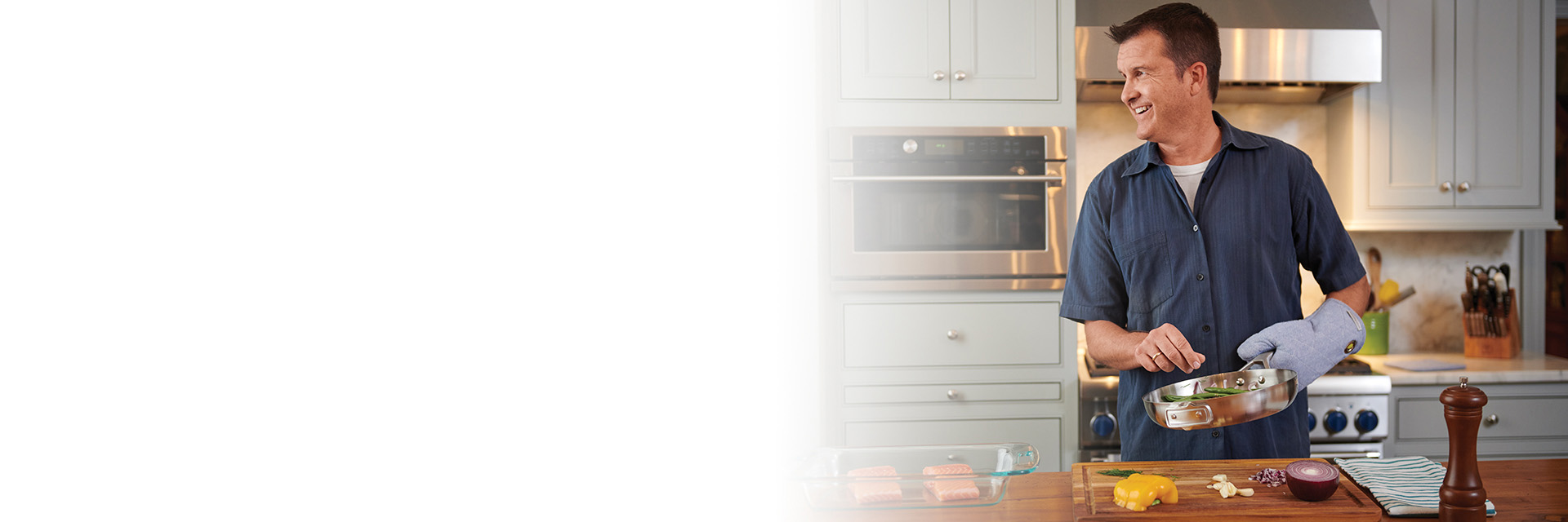 Man in kitchen