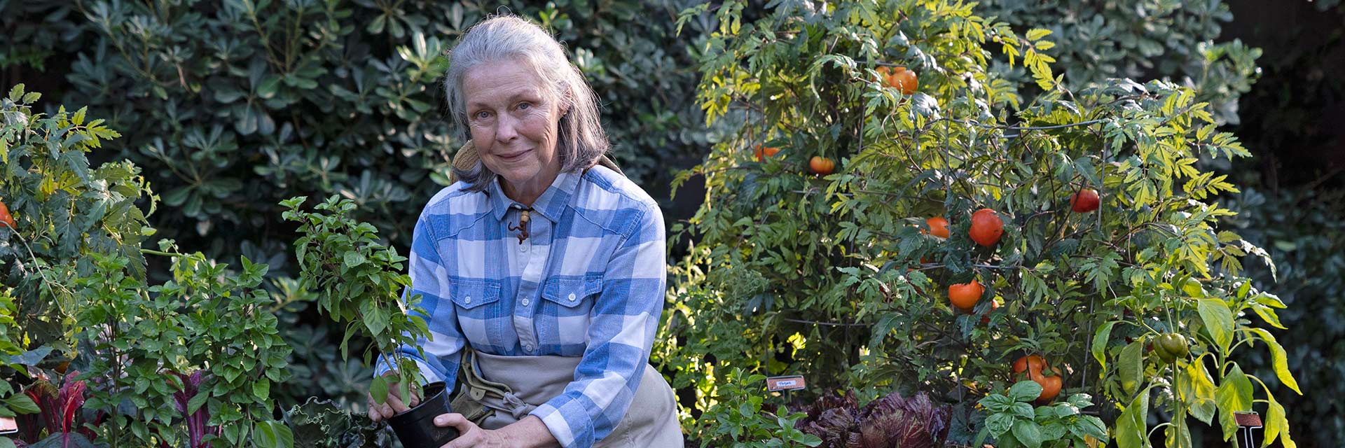 Woman in Garden