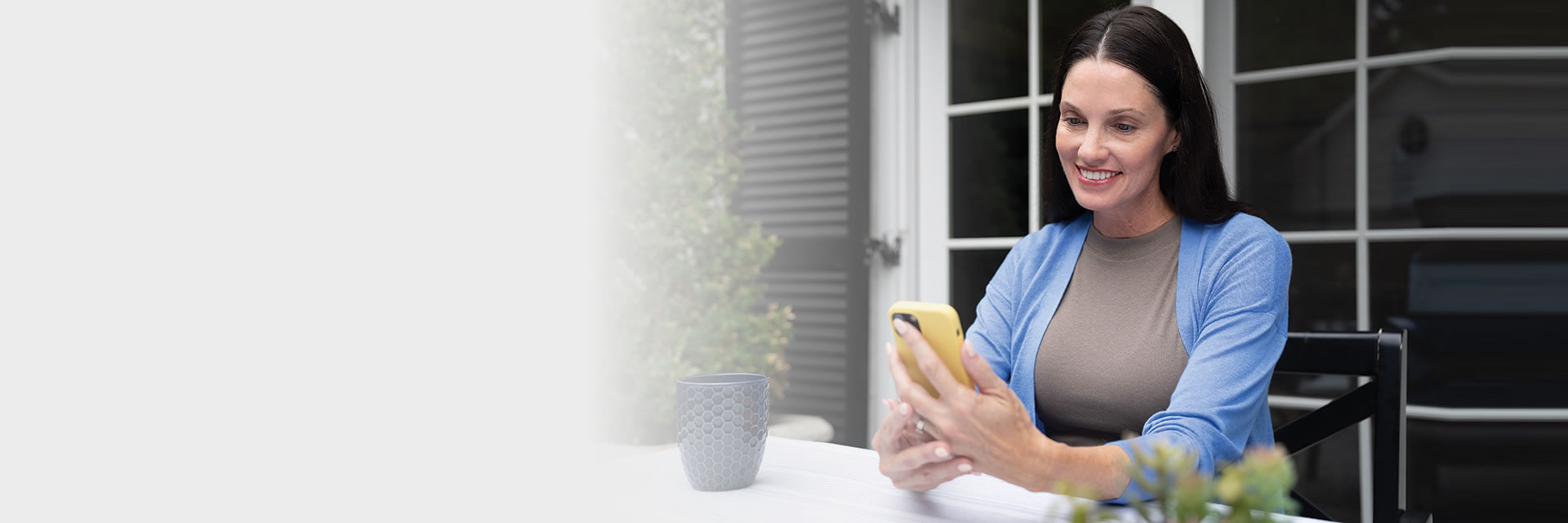 Woman using phone