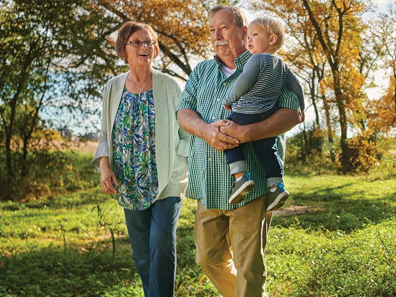 Family walking