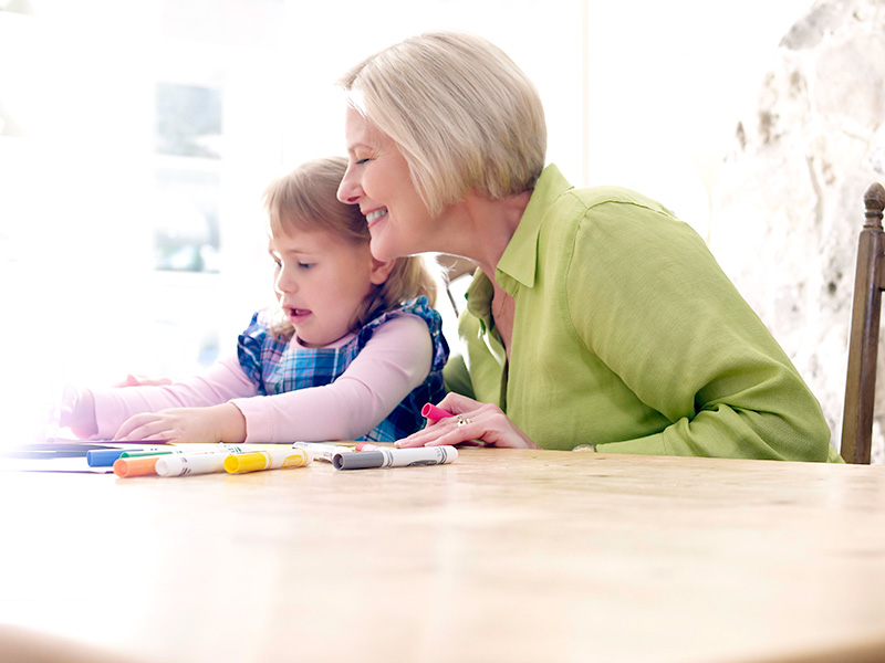 Grandma with Grandaughter