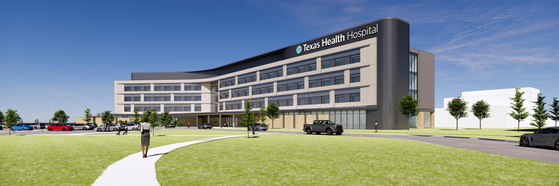 Artist rendering of new hospital in Forney