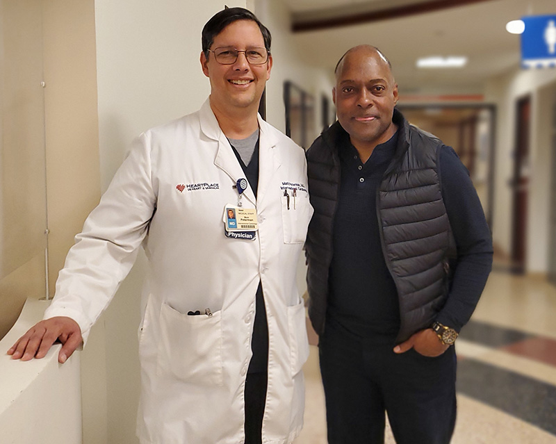 Yon King with Dr. Peterman Yon King with Dr. Peterman